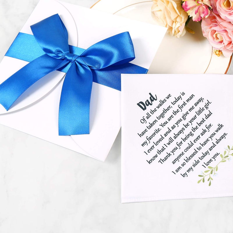 TRULIVA Father's Wedding Hankie - Keepsake for Dad from Daughter - Image 3